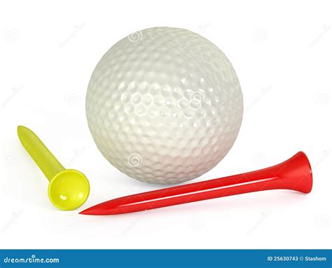 Golf Ball And Tees Stock Photos - Image: 25630743