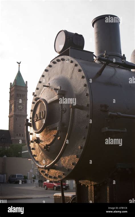 This Boston and Maine steam locomotive is part of Lowell National Stock ...