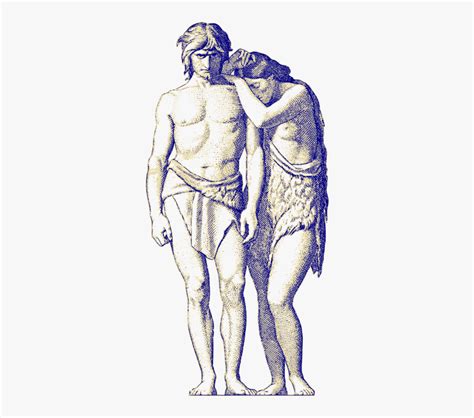 Classical Sculpture,art,artwork - Adam And Eva Png , Free Transparent ...