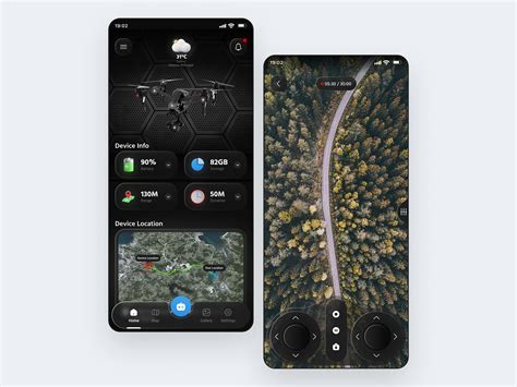 Drone controller mobile app by Ahmed Saad on Dribbble