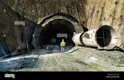 new highway tunnel construction Stock Photo - Alamy