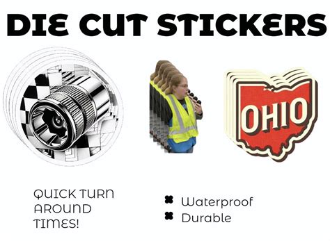 Your Custom Die Cut Stickers Premium Waterproof Stickers Custom Bulk Stickers Cut Into Any Shape ...