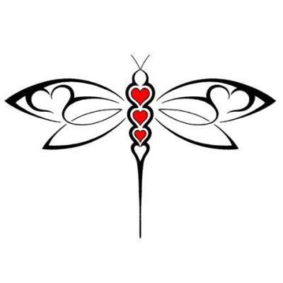 8 Creative Tribal Dragonfly Tattoos