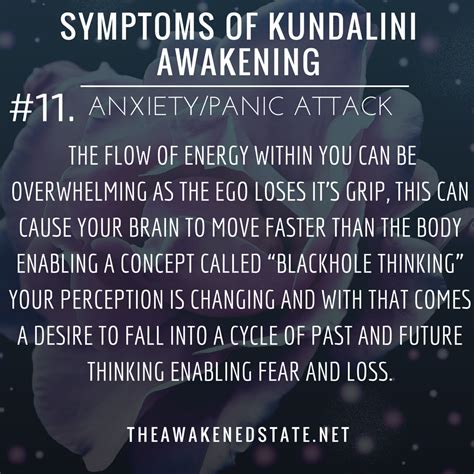 Symptoms of Kundalini Awakening #11. Anxiety/Panic... - The Awakened State | The Universe is ...