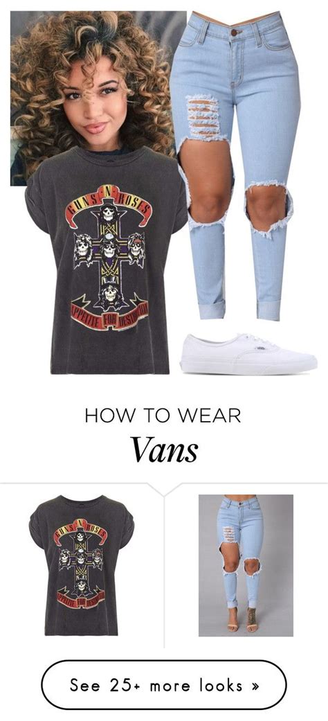 "Back at it with the white vans" by melaninprincesses on Polyvore ...