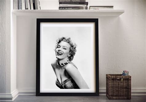 Marilyn Monroe Framed Monochrome Artwork | Canvas Prints AU