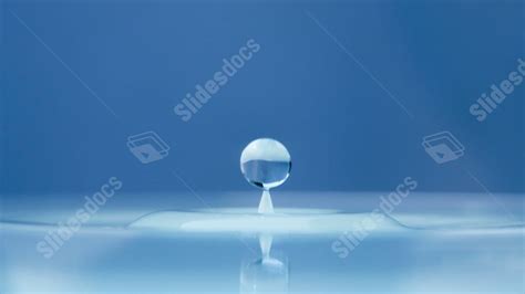 Water Splash Drops Surface Waterdrop Powerpoint Background For Free ...