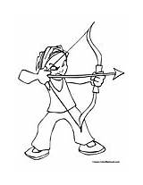 Archery Coloring Book Pages sketch template