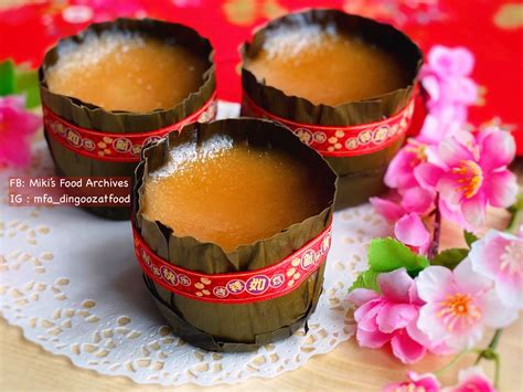 Miki's Food Archives : Homemade Nian Gao/ Tikoy/ Kuih Bakul 自制年糕【传统年糕+快速版】