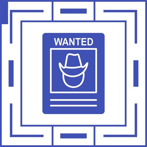 Wanted Poster Vector Icon 23084559 Vector Art at Vecteezy