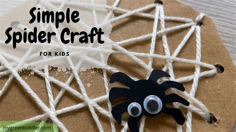 Spider Craft for Kids - My Green Toddler