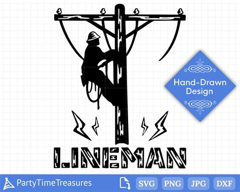 Lineman Svg Lineman Clipart Lineman Silhouette Lineman on | Etsy