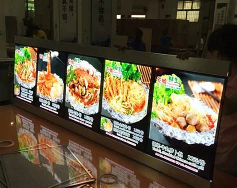 Magnetic Acrylic LED Menu Boards,Aluminum Frame LED Illuminated Menu Panels for Restaurant,Pizza ...