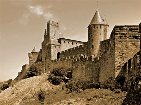 Images Gratuites : bâtiment, château, France, Château, fortification, Tours, ruines, Carcassonne ...