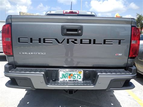 2021 Chevy Colorado Tailgate Letters ABS Plastic