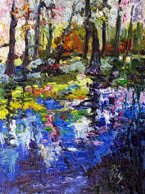 Oil Painting on Linen Wetland Reflections Impressionism | Modern impressionism, Colorful ...