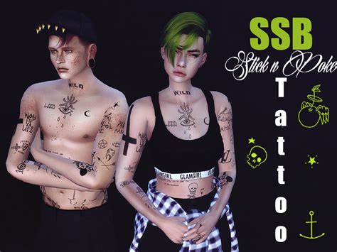 Sims 4 CC's - The Best: Tattoos by savagesimbaby