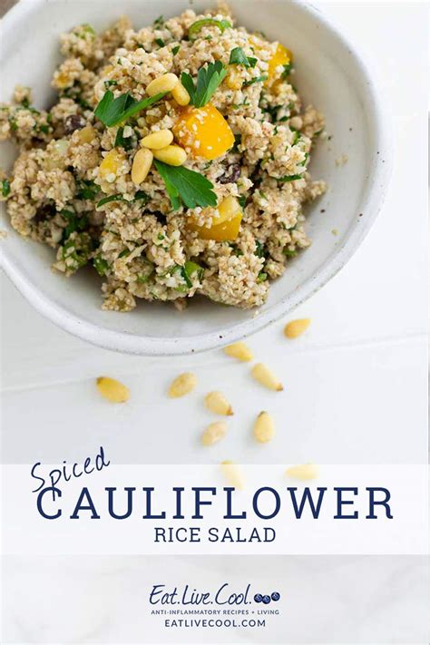 Spiced Cauliflower Salad - Eat.Live.Cool. | Anti-inflammatory Cooking + Eating