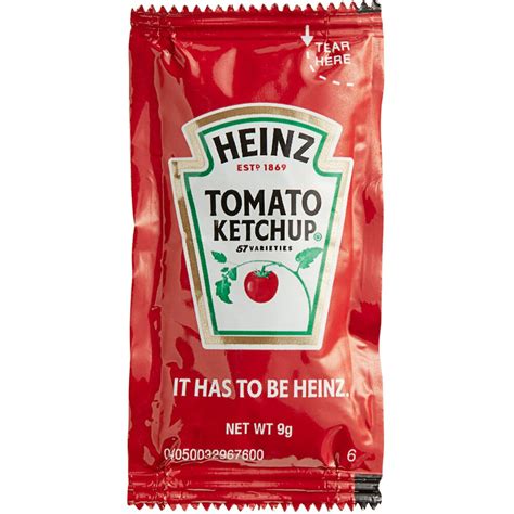 Heinz 9 Gram Ketchup Packet - 200/Case