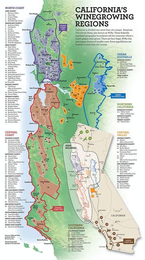 CALIFORNIA'S WINE GROWING REGIONS