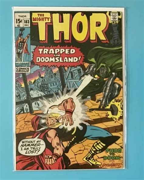 MIGHTY THOR #183 1970 Thor vs. Doom Marvel Comic - Bronzezeit - John ...