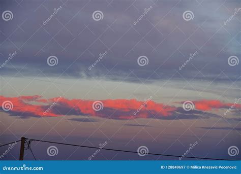 Stunning Colorful Fluffy Cloud in Sunset Light Stock Image - Image of colorful, blur: 128849697