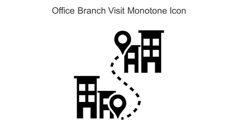 Office Branch Visit Monotone Icon In Powerpoint Pptx Png And Editable Eps Format