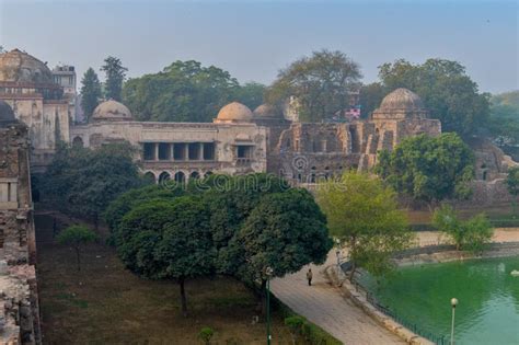 A Mesmerizing View of Hauz Khas Lake and Garden from the Hauz Khas Fort at Hauz Khas Village at ...