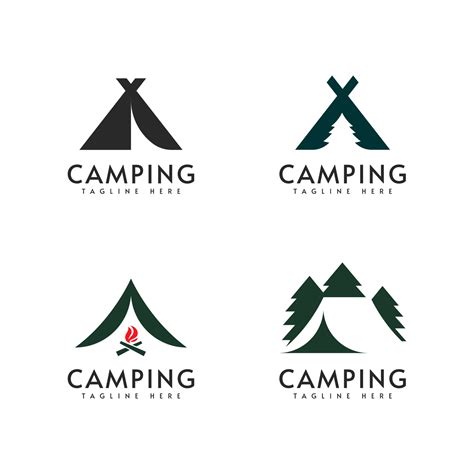 Camping logo vector design illustration template 20265244 Vector Art at Vecteezy