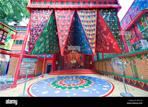 Durga puja decoration at kolkata ; Calcutta ; India Stock Photo - Alamy