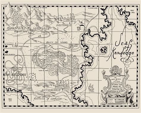 Phantom Tollbooth Map Hand Drawn Replica - Etsy