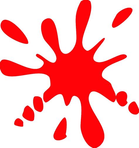 Red Paint Splatter Logo - ClipArt Best