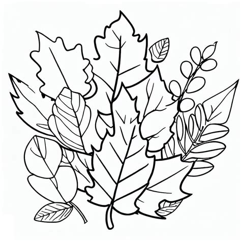 Printable Fall Leaves coloring page - Download, Print or Color Online for Free