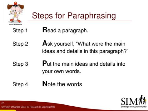 PPT - The Paraphrasing Strategy PowerPoint Presentation, free download ...