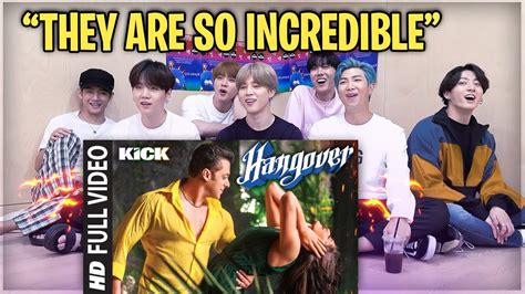 BTS Reaction😍 On Hangover 💜full hd Song ll salman khan ll jacqueline fernandez ll kick movie ...