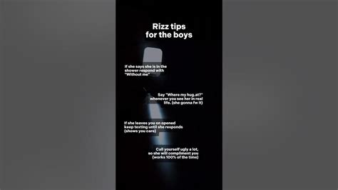 Rizz tips for the boys - YouTube