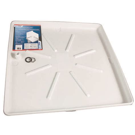 Camco 20752 Washing Machine Drain Pan, Polypropylene, White, Matte