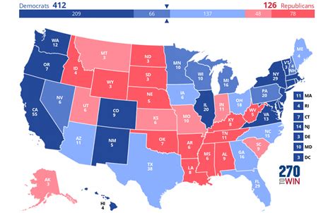 Updated 2020 Electoral College Map