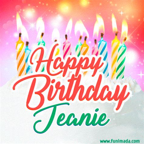 Happy Birthday Jeanie GIFs - Download on Funimada.com