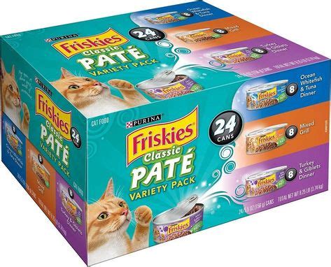 Friskies Classic Pate Variety Pack Canned Cat Food | Purina friskies, Cat food, Canned cat food