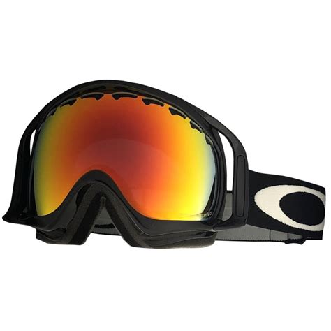 Oakley 57-289 Crowbar Jet Black Frame w/ Polarized Fire Lens Snow Ski ...