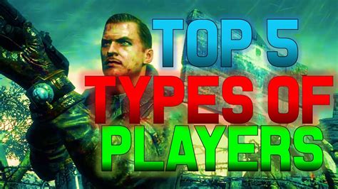 TOP 5 BEST Types of Zombies Players | Best Zombies Team Ever (COD Zombies Top 5) - YouTube