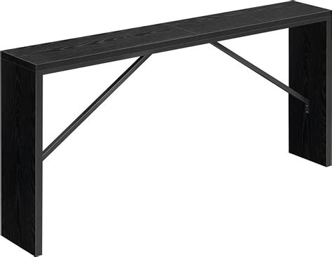 MAHANCRIS Console Table, 158 cm Long Sofa Table Behind Couch, Narrow ...