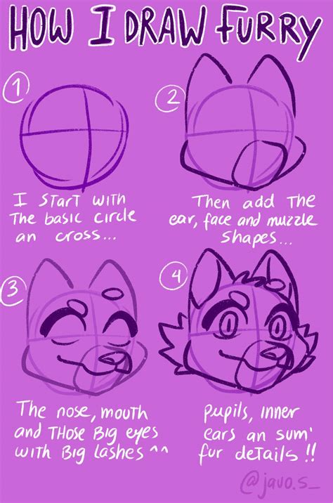 Basic furry head tutorial (feline?) | Furry Amino