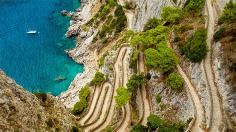 The Via Krupp footpath on Capri island, Italy - Bing Gallery