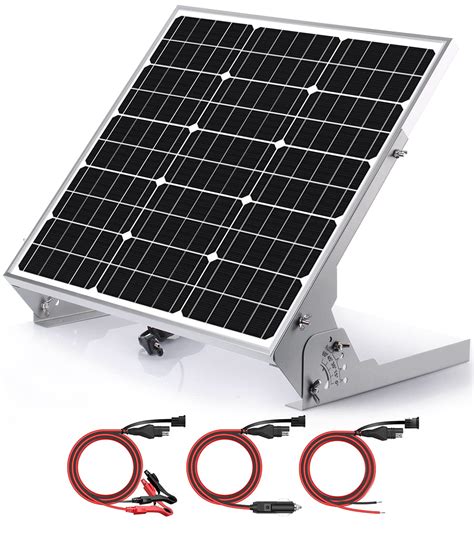 Buy 30W 12V Solar Panel Battery Charger Maintainer - Built-in MPPT ...