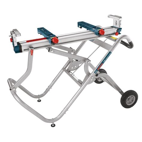 Bosch Portable Folding Gravity Rise Miter Saw Stand with Wheels T4B - The Home Depot