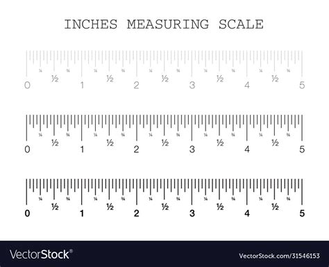 Rulers Inch And Metric Scale For A Ruler In Inches And Centimeters And Inches Measuring Scale Cm ...