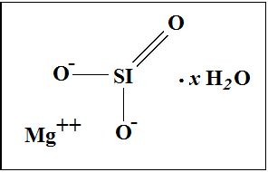 structural formula of magnesium silicate(Rashid et al., 2011 ...