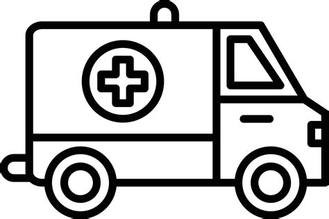 Ambulance Outline Icon 9242449 Vector Art at Vecteezy